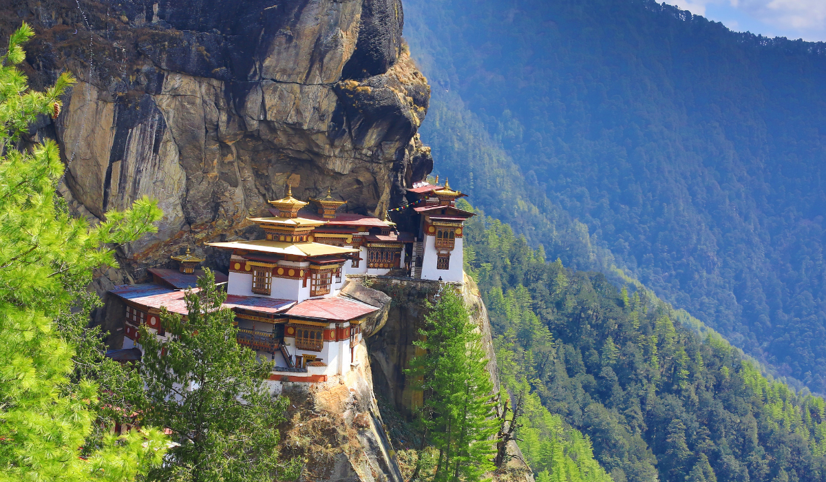 Giant golden Buddha Dordenma statue in Thimphu, Bhutan.