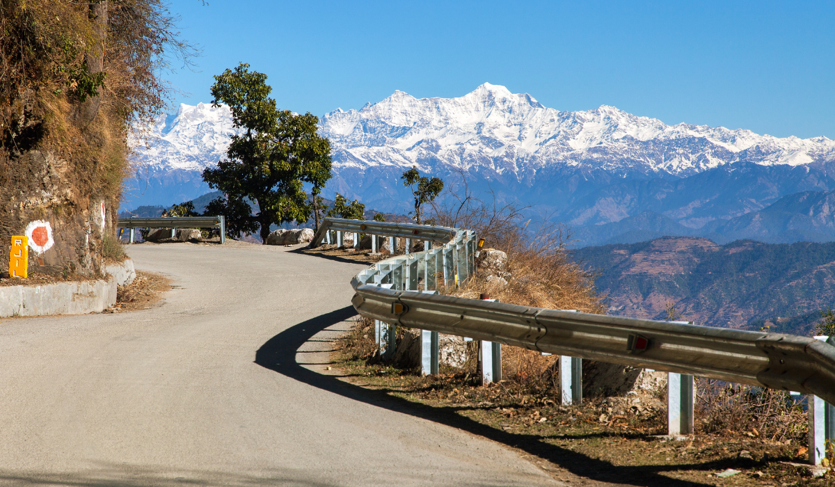 View of Gun Hill Point Mussoorie overlooking the Doon Valley.