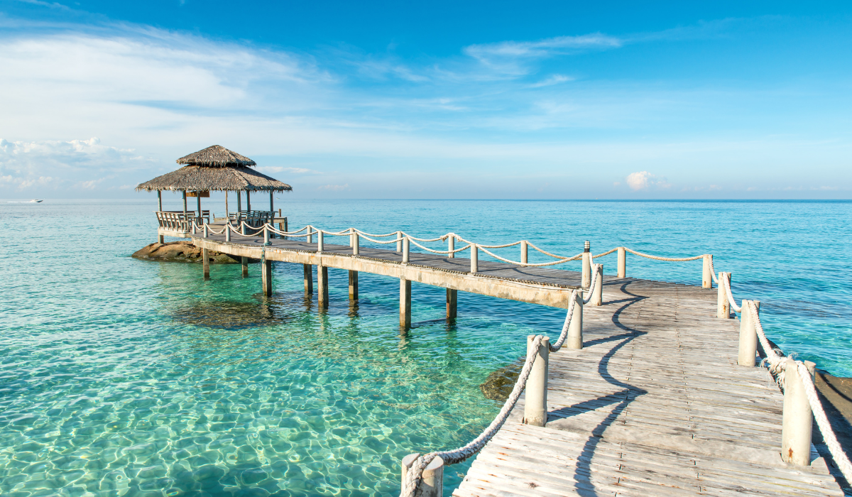 Tourists enjoying water sports at Coral Island Pattaya, Thailand.
