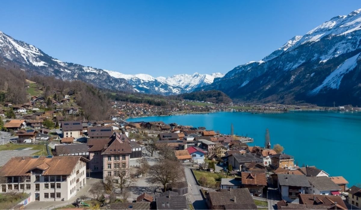 Tourists at Snow View Point Nainital overlooking Himalayan peaks.